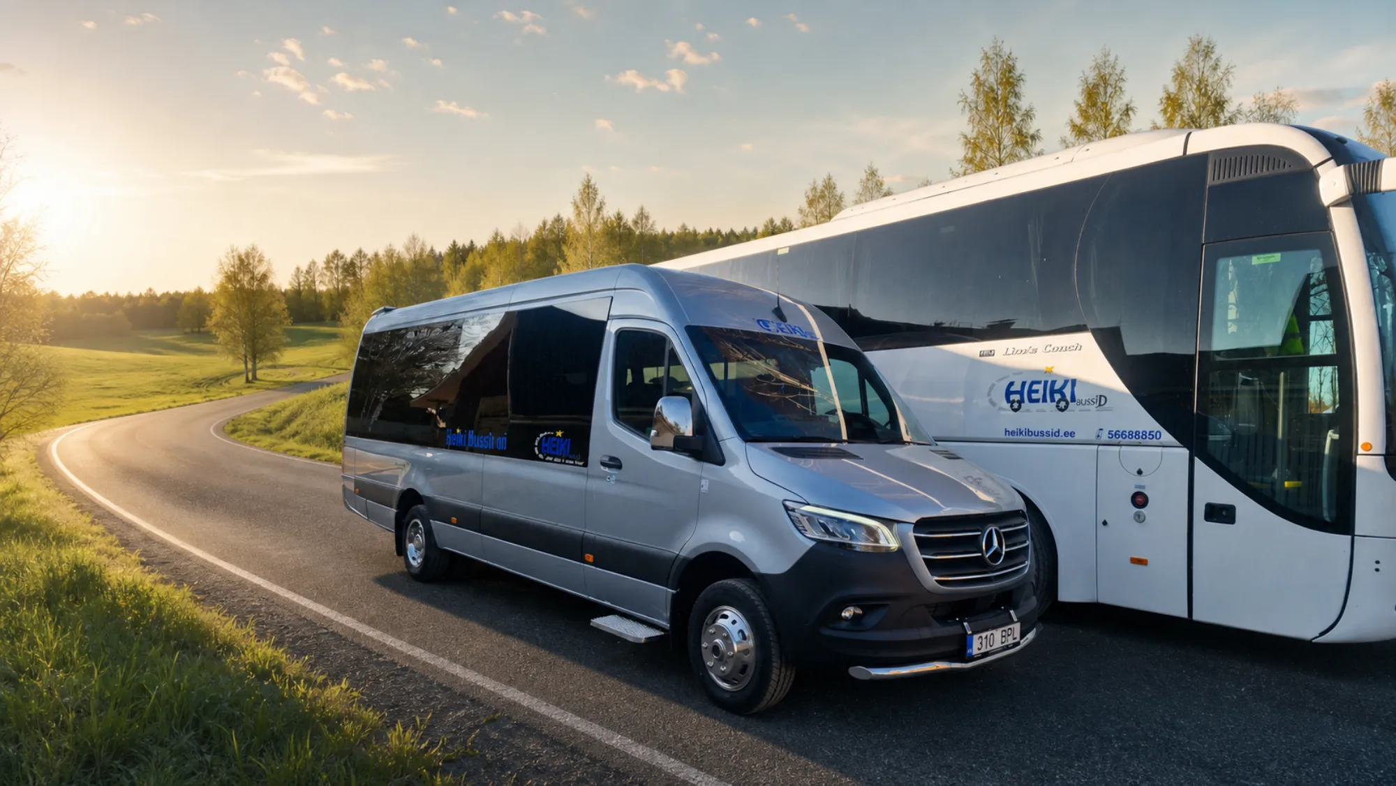 Heiki Busside Sprinter ja turismibussid maanteel
